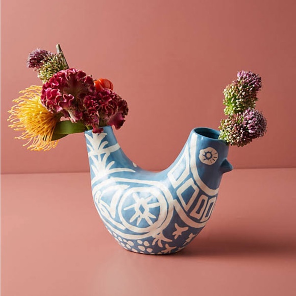 Anthropologie Accents Nwt Byrdie Vase By Anthropologie In Blue